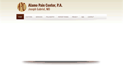 Desktop Screenshot of alamopain.com